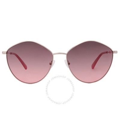 Calvin Klein  Pink Gradient Oval Ladies Sunglasses Item No. CKJ22202S 717 61
