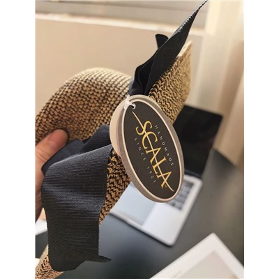 Соломенная шляпа с бантом 🖤 Scal*a  Экспорт