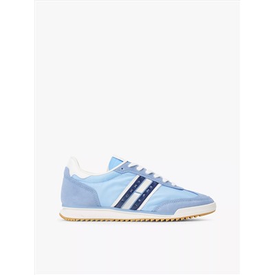 Retro Mixed-Media Runner Sneaker