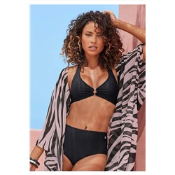 DEEP BEACH Siyah Ortası Halkalı Kaplı Üst Bıkını Db20086bu DB20086BU