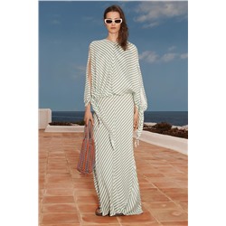 LIMITED EDITION STRIPED DRESS WITH TIE DETAIL