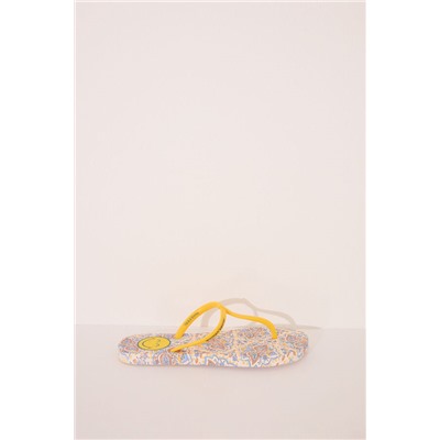 Chanclas SmileyWorld® tiras amarillas
