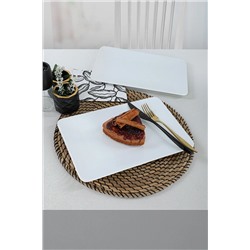 Keramika Beyaz Kayık Tabak 31x21 Cm 2 Adet ST032202F004A000000MAKRS00