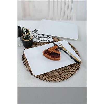 Keramika Beyaz Kayık Tabak 31x21 Cm 2 Adet ST032202F004A000000MAKRS00