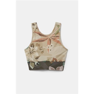 Top deporte camuflower