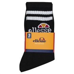 ellesse Vulloni Unisex Socken 3 Paar schwarz SBSA3955-BLACK