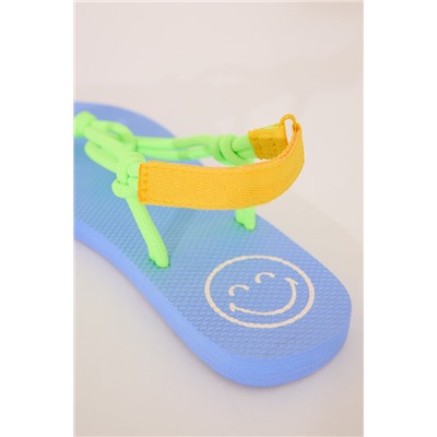 Chanclas SmileyWorld® tiras cuerda verde