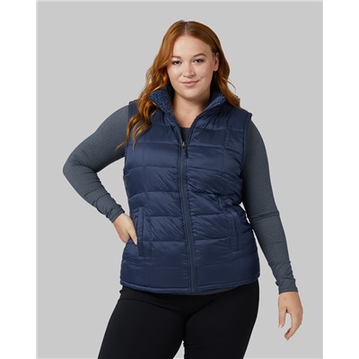 WOMEN'S REVERSIBLE SHERPA-LINED VEST