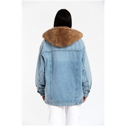 Chaqueta oversize vaquera Celeste