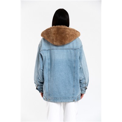 Chaqueta oversize vaquera Celeste