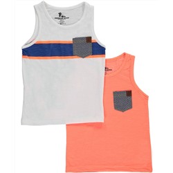 AMERICAN HAWK LITTLE BOYS’ “VINTAGE STRIPE” 2-PACK TANK TOPS