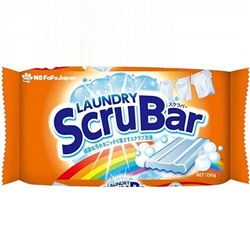 NISSAN FaFa Мыло хозяйственное Laundry ScruBar от стойких загрязнений на цветных и белых тканях 150 гр