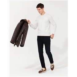 Ekru Regular Fit Bisiklet Yaka Triko Kazak