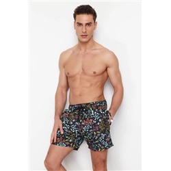 TRENDYOL MAN Standart Boy Desenli Deniz Şort TMNSS24DS00021
