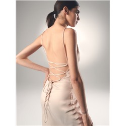 Maxikleid in Lingerie-Optik