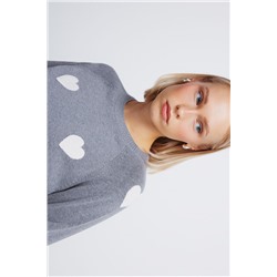 Jersey intarsia corazones