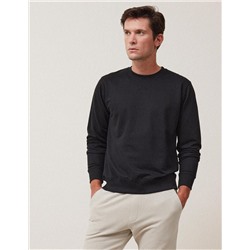 Sudadera Básica, Hombre, Negra