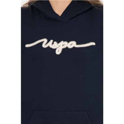 Kadın Lacivert Kapüşonlu Sweatshirt