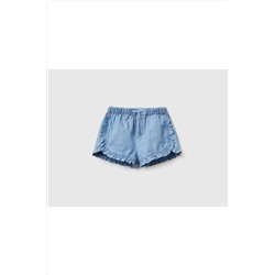 United Colors of BenettonKız Çocuk Mix Fırfırlı Denim Şort