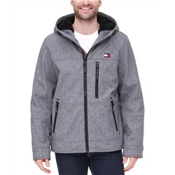Tommy Hilfiger Men's Sherpa-Lined Softshell Hooded Jacket