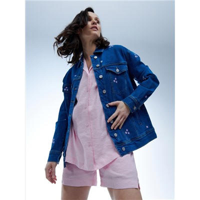 Hemdbluse mit hohem Tencel™ Modal-Anteil