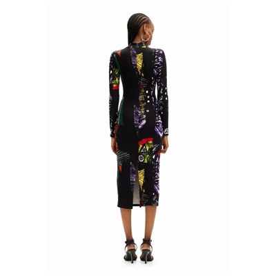 SPECIAL PRICES Vestido midi arty M. Christian Lacroix