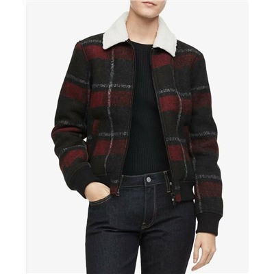 Женская куртка рубашка с шерпой внутри  CALVIN KLEI*N ОРИГИНАЛ!