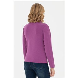Kadın Violet Dik Yaka Sweatshirt