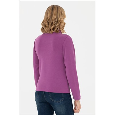 Kadın Violet Dik Yaka Sweatshirt