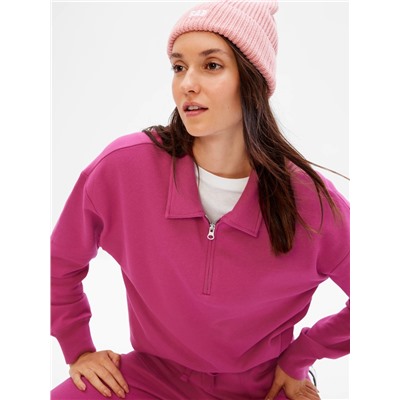 Quarter-Zip Polo Sweatshirt