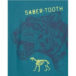 OshKosh DOB 04/2024   Kid Saber Tooth Graphic Tee