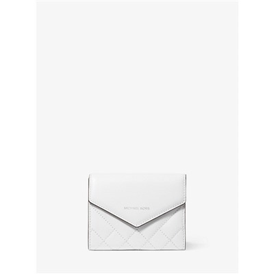Small Quilted Leather Envelope Wallet