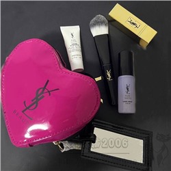 Подарочный набор YS*L Saint Lauren*t  , поставка в Китай из Франции 🇫🇷  вариант 🎁 к 8 марта  .. косметичка, кисточка для макияжа, помада (Lipstick 1966) , солнцезащитный крем для лица (spf 50), сыворотка