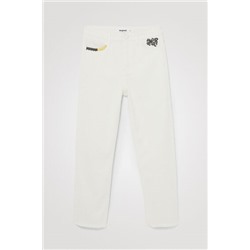 Pantalón recto tobillero