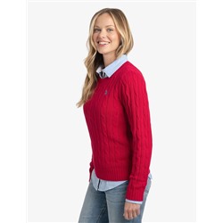 CABLE CREW NECK SWEATER