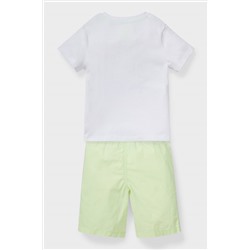 Set - Kurzarmshirt und Shorts - Bio-Baumwolle