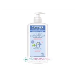 Cattier Bébé Liniment Lait Nettoyant Hypoallergénique Pour le Change BIO 500ml