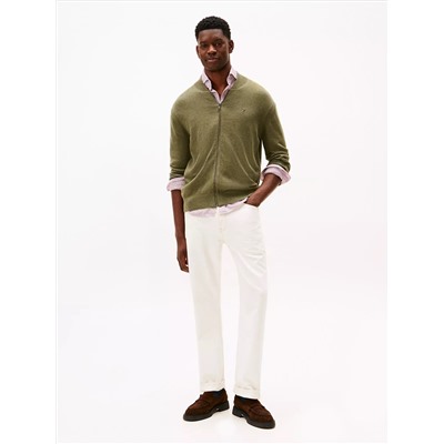 Cotton Zip Baseball Cardigan