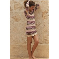 TEXTURED KNIT SHORT DRESS