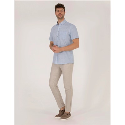 Mavi Regular Fit Kısa Kollu Gömlek