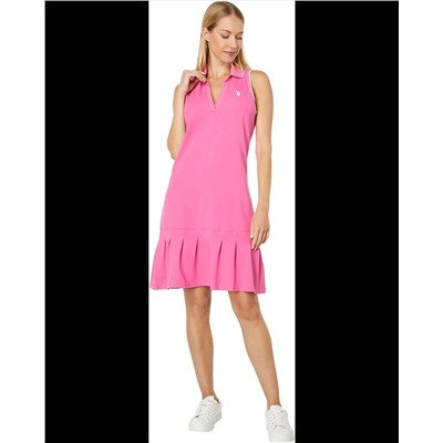 U.S. POLO ASSN.  Sleeveless Split-Neck Polo Dress