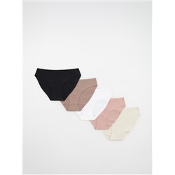 Slips mit hohem Baumwollanteil, 5er-Pack