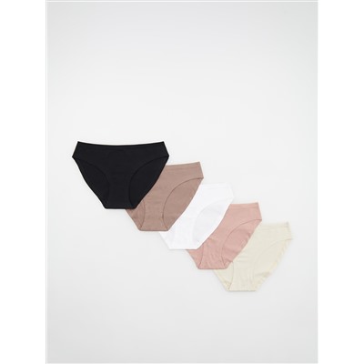 Slips mit hohem Baumwollanteil, 5er-Pack