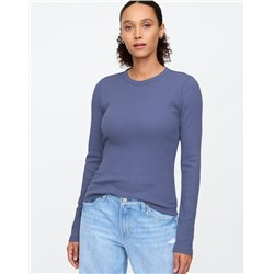 Pointelle Crewneck T-Shirt