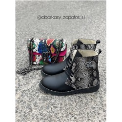 Ab. Zapatos 27025 serpiente · NEGRO + AB.Z · Pelle · 21-36 (510) АКЦИЯ