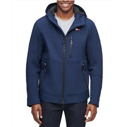 Tommy Hilfiger Men's Sherpa-Lined Softshell Hooded Jacket