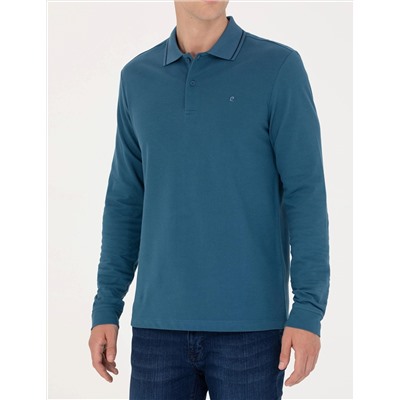 İndigo Slim Fit Basic Sweatshirt