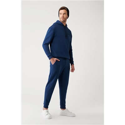 Avva Erkek İndigo Gofre Baskılı Jogger A32Y3464