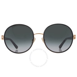 JIMMY CHOO  Grey Gradient Round Ladies Sunglasses