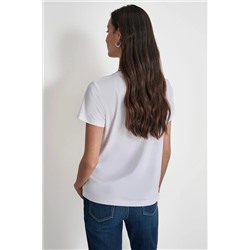 DKNY SHADOW GLITTER TEE
